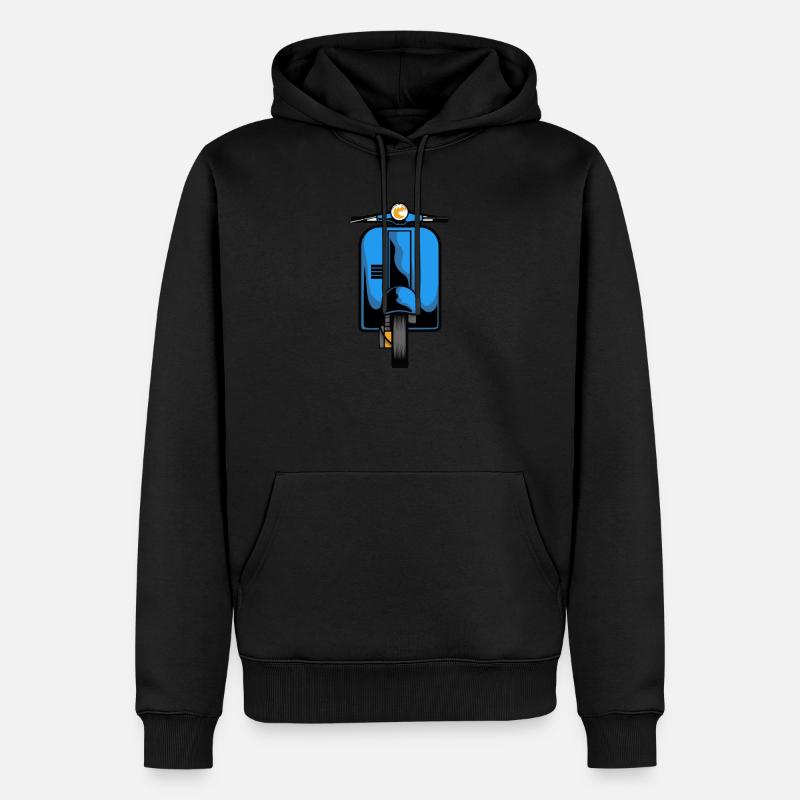 Scooter scooter mobylette scooter - Sweat à capuche Premium bio Homme - noir
