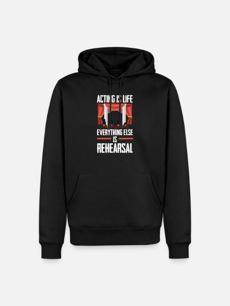 Théâtre Théâtre - Sweat à capuche Premium bio Homme - noir