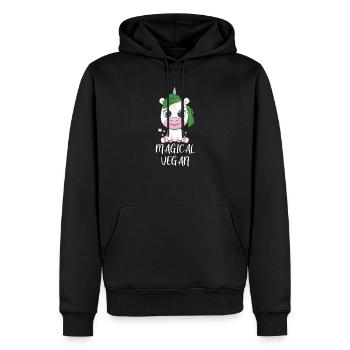 Vegan Veganismus Gemüse Veganer - Männer Premium Bio Hoodie - Schwarz - Vorne - Nico (187cm)