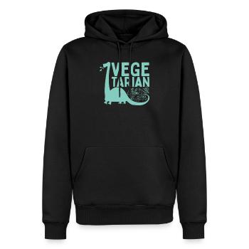 Veggie Vegetables Vegetarian Vegetarian - Men’s Premium Organic Hoodie - black - Front - Nico (187cm)