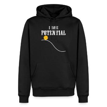 Physique physicien Science Chimie Cadeau - Sweat à capuche Premium bio Homme - noir - Devant - Nico (187cm)