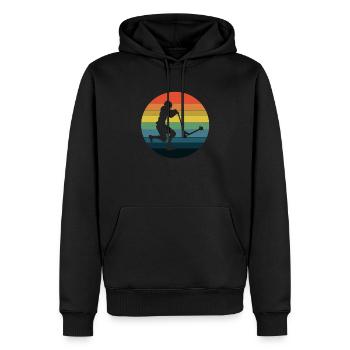 Scooter Tretroller Stunts Skatepark Tretroller - Männer Premium Bio Hoodie - Schwarz - Vorne - Nico (187cm)