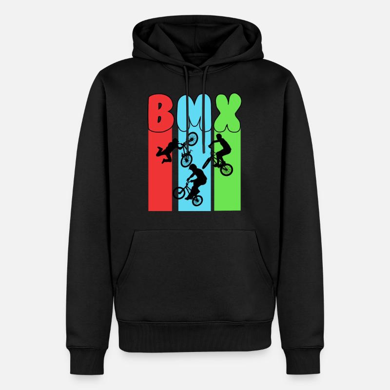 BMX - Sweat à capuche Premium bio Homme - noir