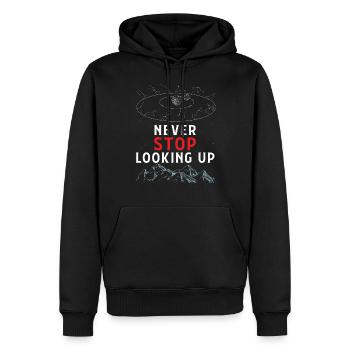 Astronaut Astrophysik Astrophysiker Geschenk - Männer Premium Bio Hoodie - Schwarz - Vorne - Nico (187cm)