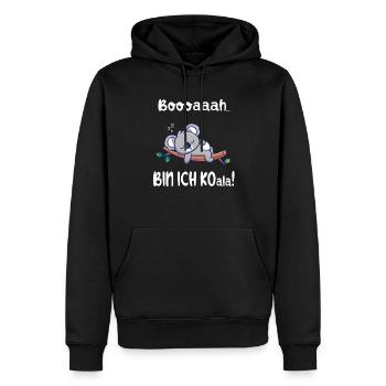 Lustige Koala Geschenke - Männer Premium Bio Hoodie - Schwarz - Vorne - Nico (187cm)
