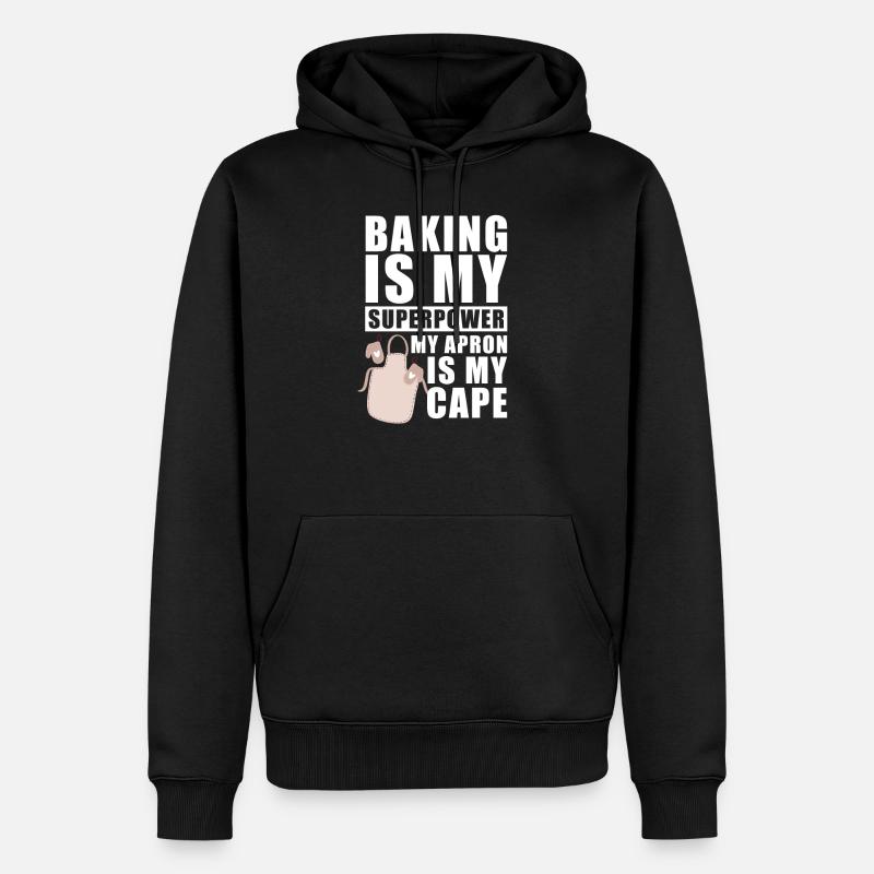 Bäcker Backen Konditor - Männer Premium Bio Hoodie - Schwarz