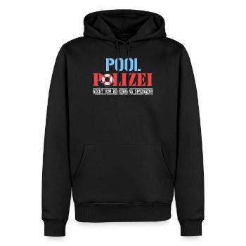 Bademeister Schwimmen Freibad Schwimmbad Geschenk - Männer Premium Bio Hoodie - Schwarz - Vorne - Nico (187cm)