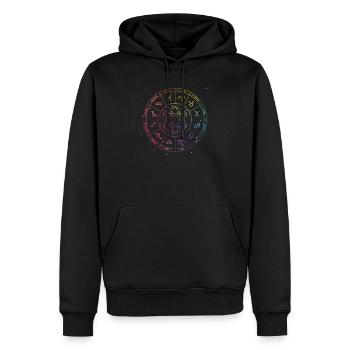 Astrologie Sternzeichen Tierkreis Astrologe - Männer Premium Bio Hoodie - Schwarz - Vorne - Nico (187cm)