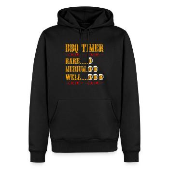 Grillen BBQ Grillmeister Barbecue Geschenk - Sweat à capuche Premium bio Homme - noir - Devant - Nico (187cm)