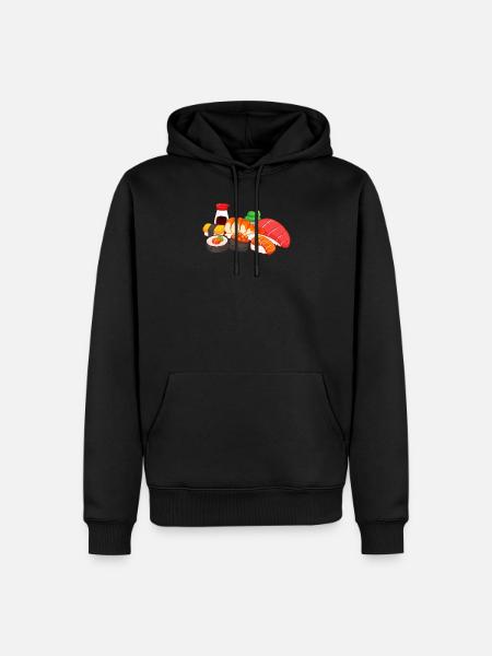 Sushi - Männer Premium Bio Hoodie - Schwarz