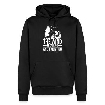Kitesurfen Kiteboarding Kite Kiten - Männer Premium Bio Hoodie - Schwarz - Vorne - Nico (187cm)