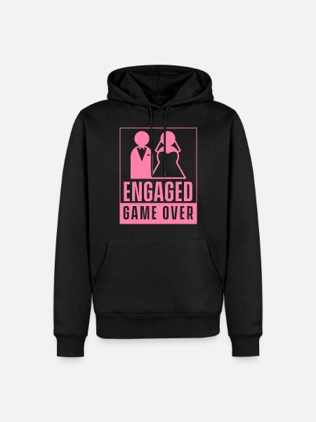 Fiancés - Game Over Fiancés Fiancés - Sweat à capuche Premium bio Homme - noir