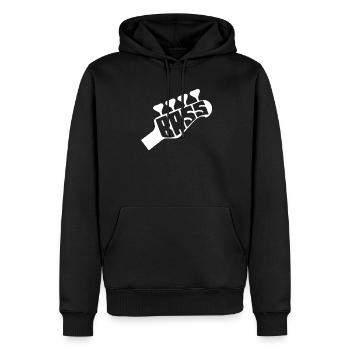 Bass Gitarre Bassgitarre Basser Bassist - Männer Premium Bio Hoodie - Schwarz - Vorne - Nico (187cm)