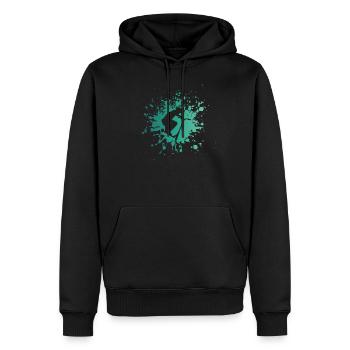 Stunt Scooter Kinder Roller Rollerfahrer Skater - Männer Premium Bio Hoodie - Schwarz - Vorne - Nico (187cm)