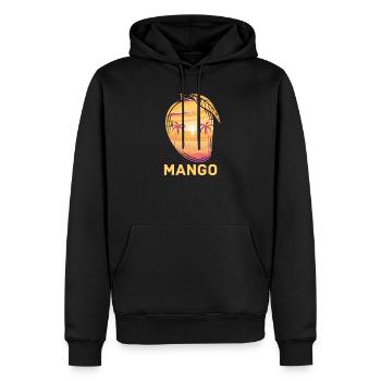 mango - Men’s Premium Organic Hoodie - black - Front - Nico (187cm)