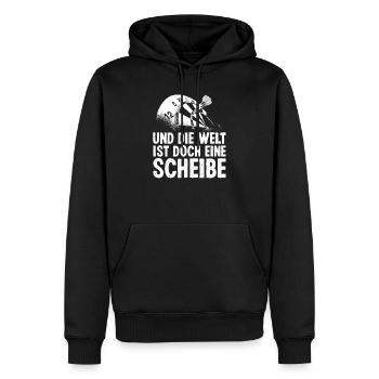 Dart Darter Dartsport - Männer Premium Bio Hoodie - Schwarz - Vorne - Nico (187cm)