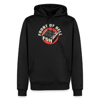 Tontechniker Sound Audio Engineer - Männer Premium Bio Hoodie - Schwarz - Vorne - Nico (187cm)