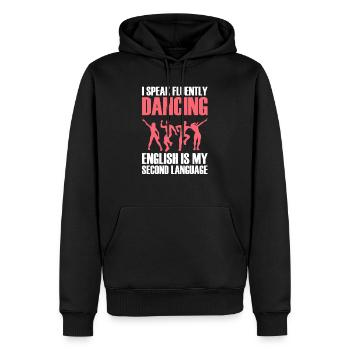 Danse Danse Danse - Sweat à capuche Premium bio Homme - noir - Devant - Nico (187cm)