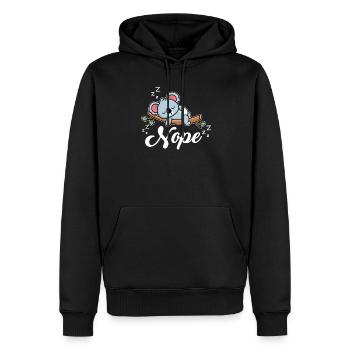 Koala Koalabär - Sweat à capuche Premium bio Homme - noir - Devant - Nico (187cm)
