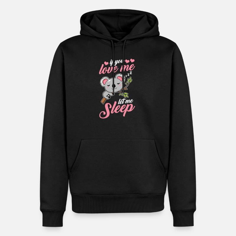 Koala Koalabär - Männer Premium Bio Hoodie - Schwarz