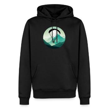 Paragliding Paragliding Paragliding Paragliding - Men’s Premium Organic Hoodie - black - Front - Nico (187cm)