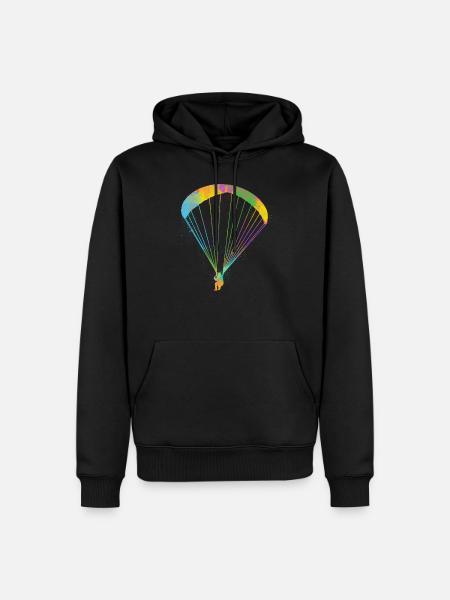 Paragleiter Gleitschirmfliegen Paragleiten - Männer Premium Bio Hoodie - Schwarz