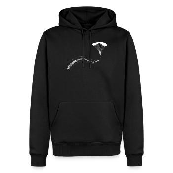 Paragliding Paragliding Paragliding Paragliding - Men’s Premium Organic Hoodie - black - Front - Nico (187cm)