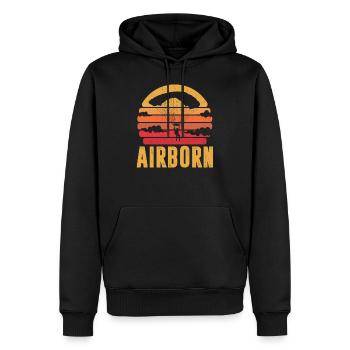 Paragliding Paragliding Paragliding Paragliding - Men’s Premium Organic Hoodie - black - Front - Nico (187cm)