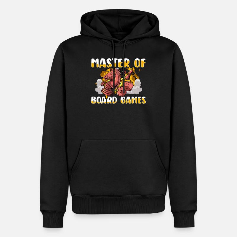 Jeu de société - Sweat à capuche Premium bio Homme - noir