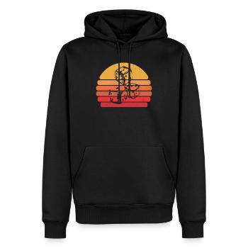 Retro Vintage Brettspiel - Männer Premium Bio Hoodie - Schwarz - Vorne - Nico (187cm)