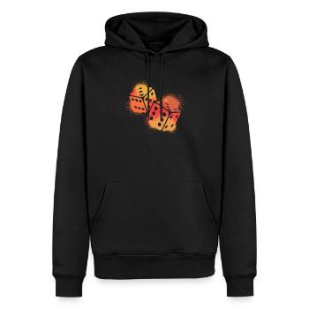 Retro Vintage Brettspiel - Männer Premium Bio Hoodie - Schwarz - Vorne - Nico (187cm)