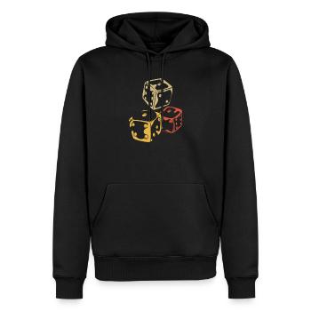 Retro Vintage Brettspiel - Männer Premium Bio Hoodie - Schwarz - Vorne - Nico (187cm)