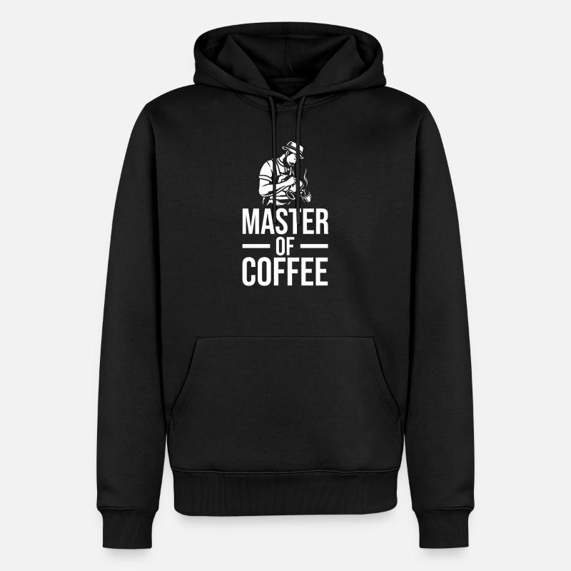 Kaffee Kaffeetrinker Kaffeeliebhaber - Männer Premium Bio Hoodie - Schwarz