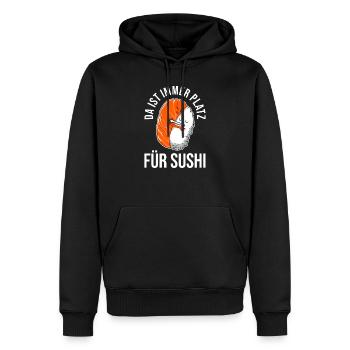 Sushi - Männer Premium Bio Hoodie - Schwarz - Vorne - Nico (187cm)