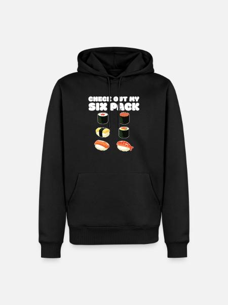 sushi - Men’s Premium Organic Hoodie - black