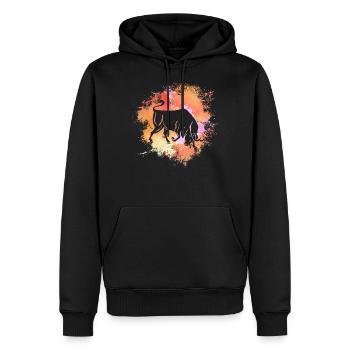 Widder Sternzeichen Horoskop Astrologie - Männer Premium Bio Hoodie - Schwarz - Vorne - Nico (187cm)