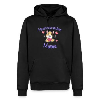 Meerschweinchen Mama - Männer Premium Bio Hoodie - Schwarz - Vorne - Nico (187cm)