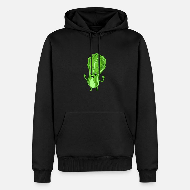 Bande dessinée tête de salade - Sweat à capuche Premium bio Homme - noir