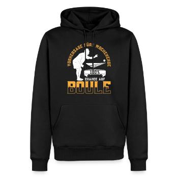 Boule Petanque - Männer Premium Bio Hoodie - Schwarz - Vorne - Nico (187cm)