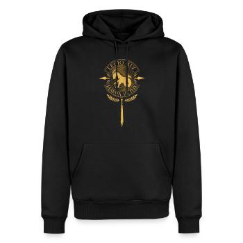 Legio XIV Martia Victrix - Römische Legion - Männer Premium Bio Hoodie - Schwarz - Vorne - Nico (187cm)