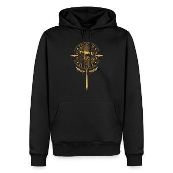 Legio II Italica - Römische Legion - Männer Premium Bio Hoodie - Schwarz - Vorne - Nico (187cm)