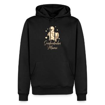 Silk Chicken Mommy - Silk Chicken - Men’s Premium Organic Hoodie - black - Front - Nico (187cm)