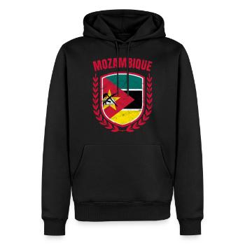 Mozambique - Men’s Premium Organic Hoodie - black - Front - Nico (187cm)