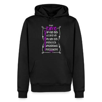 Steffi - beste Tante - Männer Premium Bio Hoodie - Schwarz - Vorne - Nico (187cm)