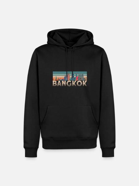 Thailand - Männer Premium Bio Hoodie - Schwarz