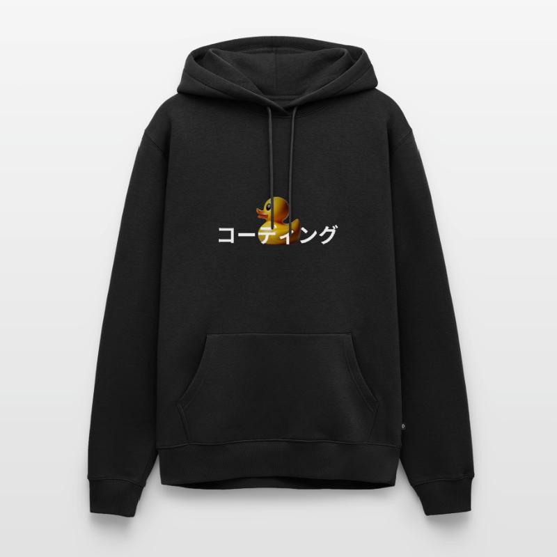 LUZILLION CODER COUTURE, RUBBER DUCK DEBUGGING Men’s Premium Organic Hoodie