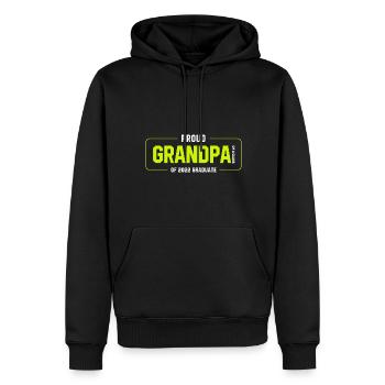 Proud Grandpa of A Class of 2022 Graduate Gift - Men’s Premium Organic Hoodie - black - Front - Nico (187cm)