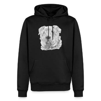 Bouvier Des Flandres - Männer Premium Bio Hoodie - Schwarz - Vorne - Nico (187cm)