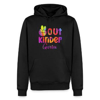 Jardin d’enfants - Sweat à capuche Premium bio Homme - noir - Devant - Nico (187cm)