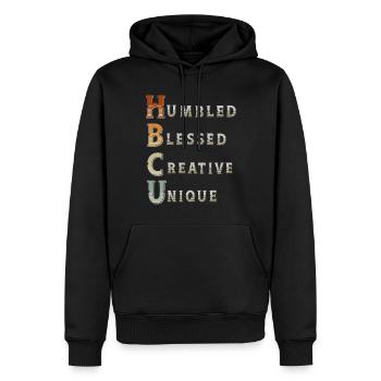 Historical Black College University - Männer Premium Bio Hoodie - Schwarz - Vorne - Nico (187cm)